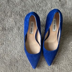 Blue Suede Steve Madden Pumps